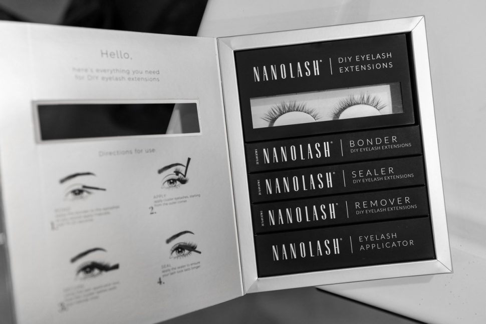 komplet øjenvippe extensions kit nanolash